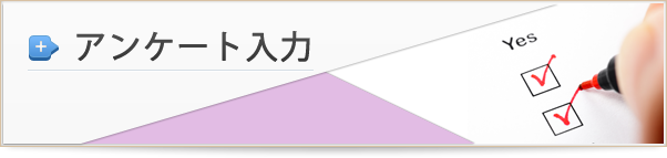 アンケート入力